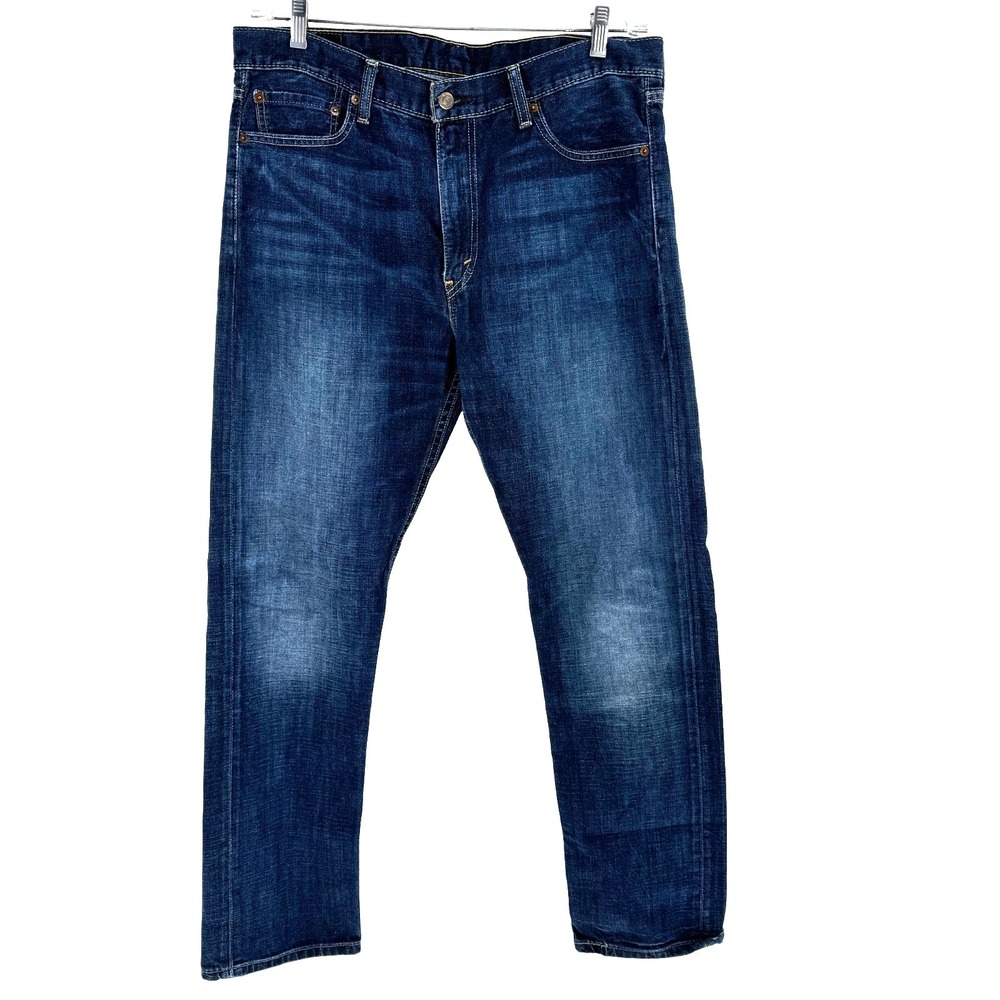 Levis 513 Straight leg Jeans Men's 36X32 Dark Wash Cowboy Rodeo Western Marshals